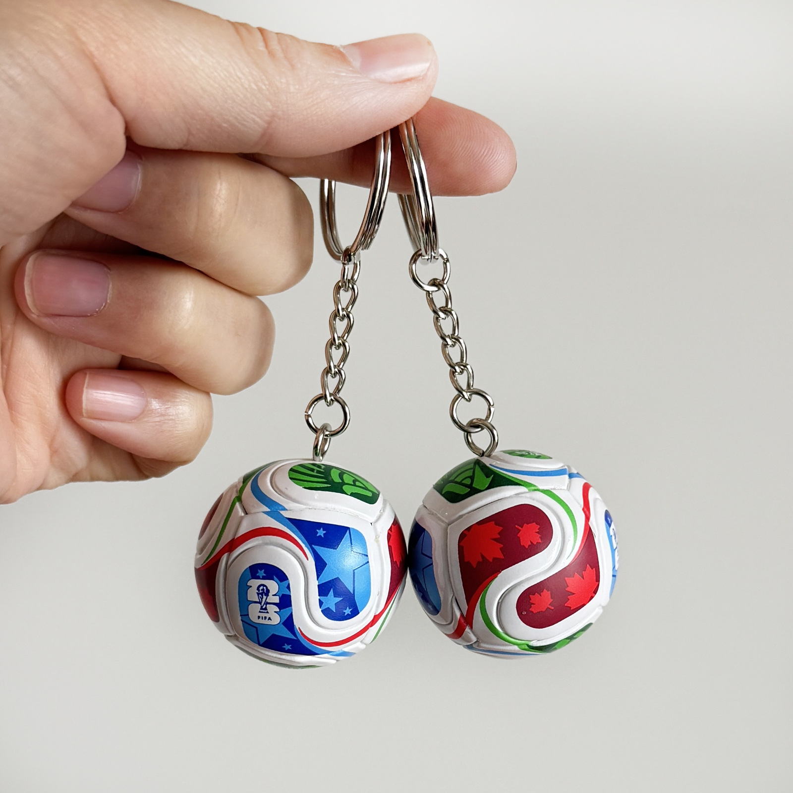 Mini Football Keychain – Soccer Ball Keyring Stylish Sports Key Holder Fifa 2026 - Image 3