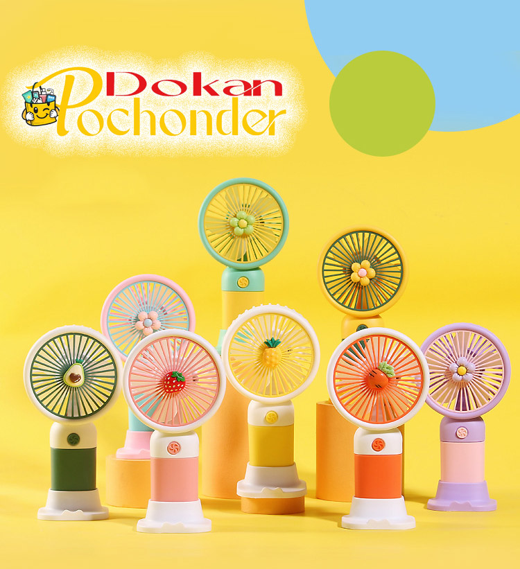 mini portable USB fan handheld rechargeable cooling fan