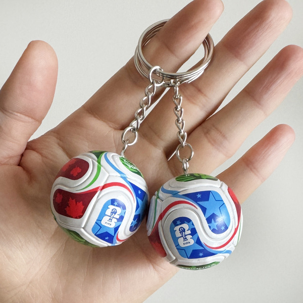 Mini Football Keychain – Soccer Ball Keyring Stylish Sports Key Holder Fifa 2026 - Image 4